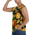 thumbnail image 3 of Daiia Tangerine Printed Men's Tank Tops,Casual Soft Sleeveless Gym Muscle Shirts Bodybuilding Tee-Large, 3 of 8