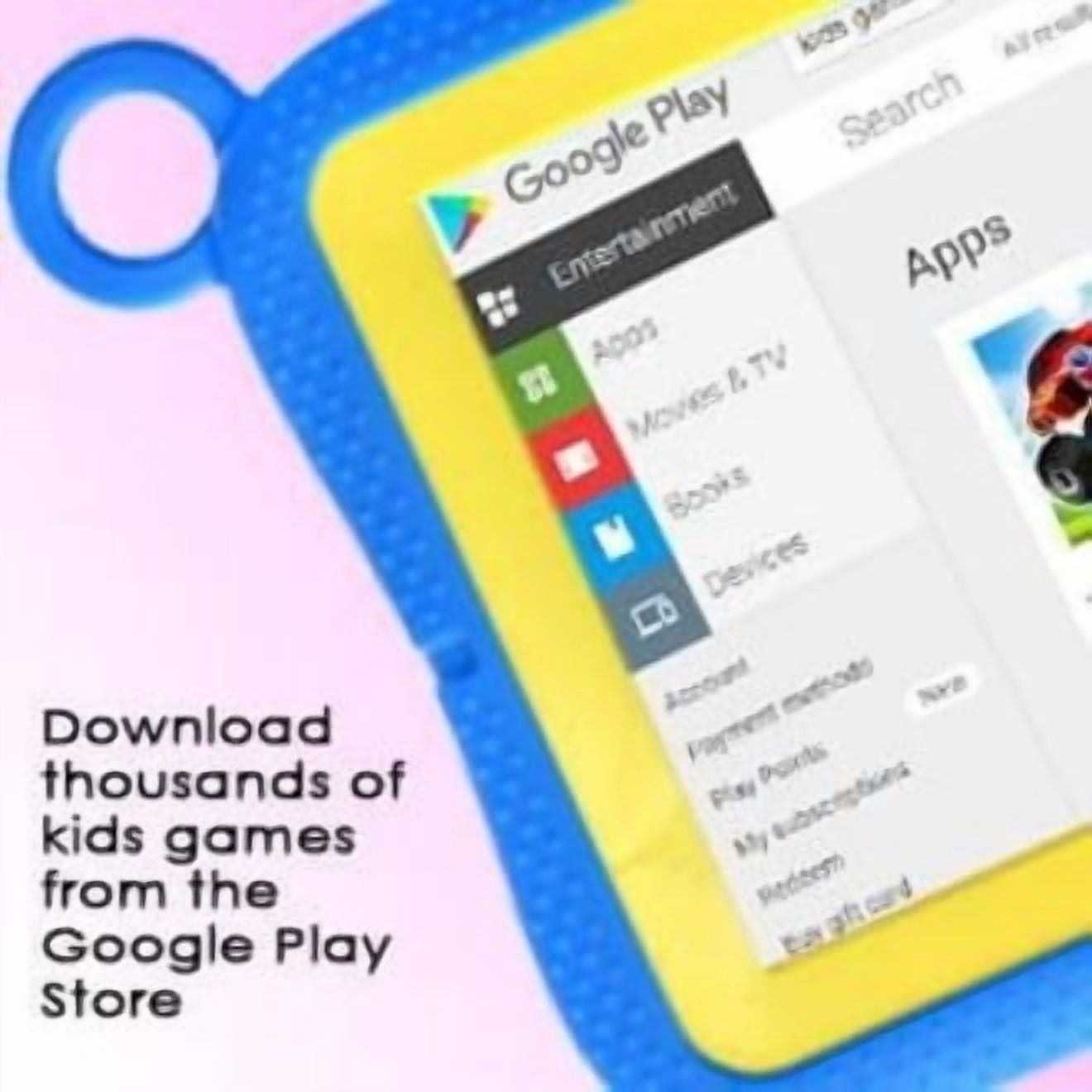 Mingtel Inc K749B Kids Tablet Wonder Tab Android 10 Os 7 Inch 1024 X 600 Hd Display 1.3ghz Quad
