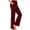 Wine, variant on Axiiglly Sweatpants Women Solid Color Elastic Waist Pants Slim Stretchy Casual Pant with Pocket Outdoor Workout Yoga Hiking Pants