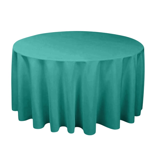 Nappe Ronde 55 Pouces Ronde, Résistante aux Taches et aux Plis, Nappe Ajustable Réutilisable et Lavable en Tissu Polyester, Couvre-Table pour Décoration de Fête, Mariage et Banquet