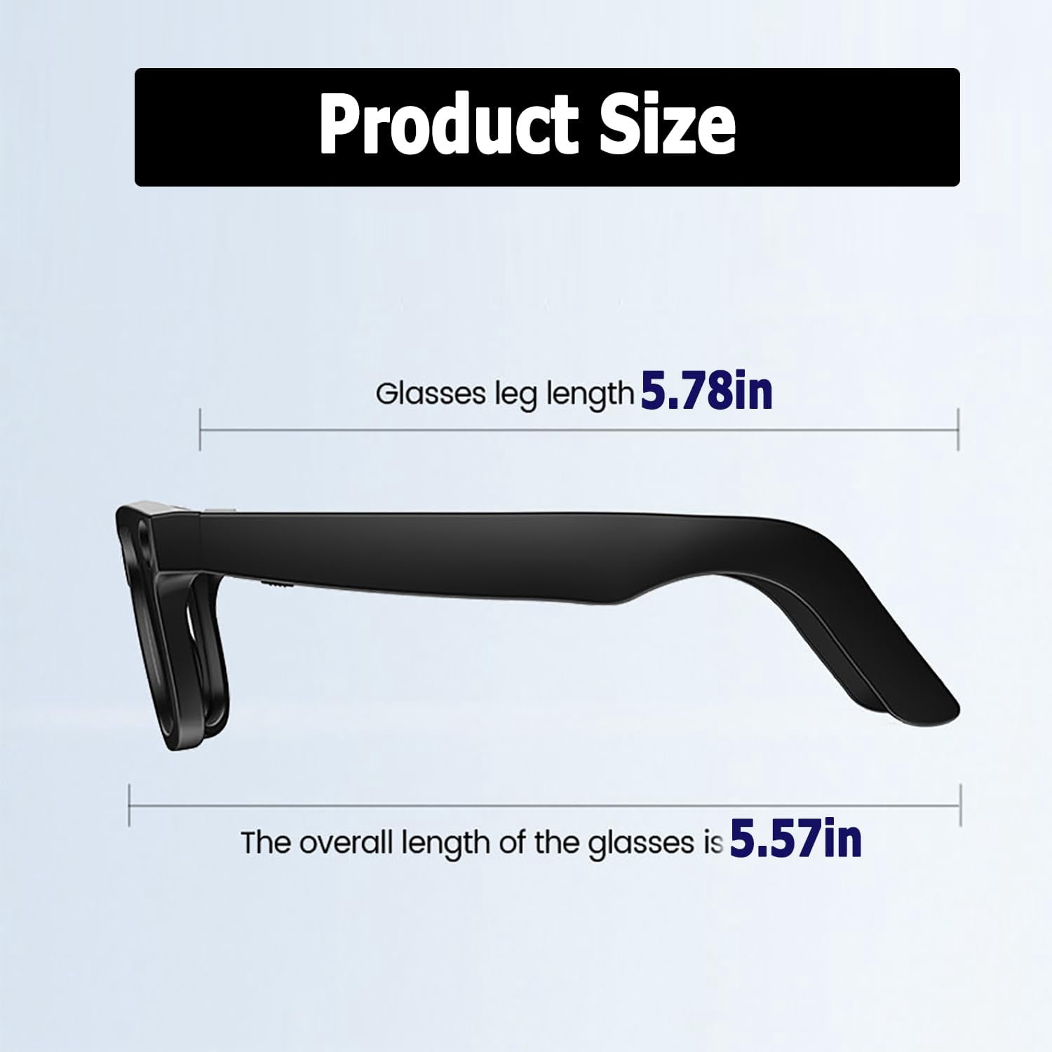 Cyanvue Ai Smart Glasses,8mp Camera Glasses with Music & Call Features,Waterproof Ai Bluetooth Smart Glasses for Men with Camera,UV Protection,Anti-Blue Light Glasses Everyday Wear(Anti-blue light gl
