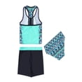 thumbnail image 3 of Alvivi Girls 3 Piece Tankini Swimsuit Floral Print Top Boyshorts Bottoms Swimwear 4-16, 3 of 7