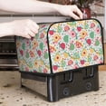 thumbnail image 6 of KLL Turtle Flower Print 4 Slice Toaster Dust Covers Kitchen Small Appliance Cover with 2 Pockets,Can hold Jam Spreader Knife & Toaster Tongs (12.4 x 10.6 x 8.2), 6 of 6