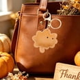 thumbnail image 6 of geerera PU Leather Leaf Keychain, Cute Fall Autumn Bag Charm with Gold Hardware, Rustic Thanksgiving Gift Accessory for Keys, Purse & Backpack, 6 of 6