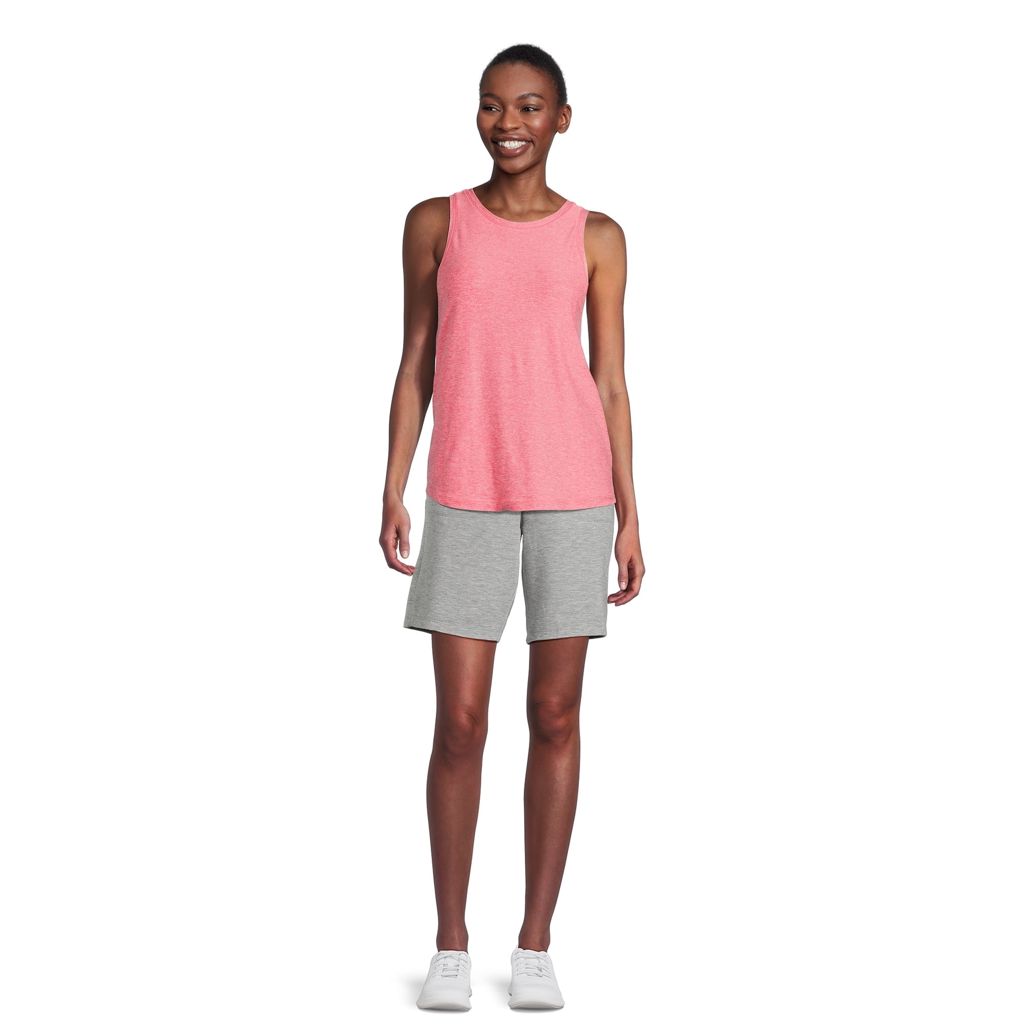 Athletic Works Women's and Women's Plus French Terry Bermuda Shorts, Sizes XS-4X