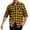 Yellow, variant on Chiccall Mens Vintage Flannel Shirts Classic Plaid Button Down Shirts Casual Comfy Long Sleeve Lapel Fall Fashion 2025 Tops