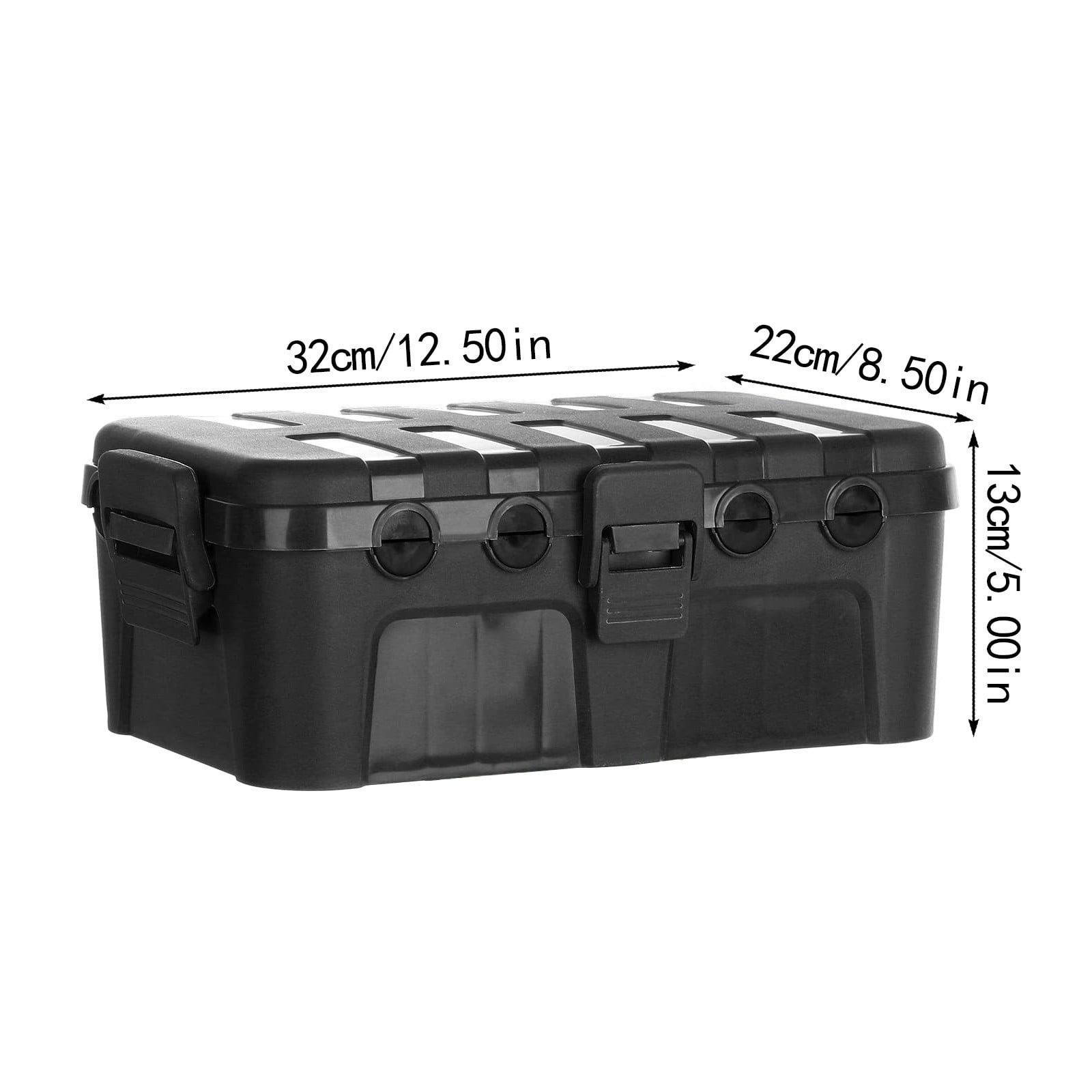 GARENAS Extra Large Outdoor Electrical (32 X 22 X 13 cm) IP54 Extension Cord Cover Plug Socket Timer Power Strip(Black)
