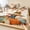 Flaxen, variant on Twin XL Size Fitted Sheet Set - Fall Scarecrows 2 Piece Bedding Sets 16" Deep Pocket Fitted Sheet with 1 Pillowcases, Thanksgiving Autumn Pumpkins Leaves Beige Brushed Microfiber Hotel Bed Sheets