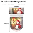 thumbnail image 5 of HELLHERO Christmas Elastic Edge Non-Slip 2 Piece with Fits All Toilet Shapes Toilet Seat Protector Toilet Lid Seat Cover Set Washable, 5 of 5