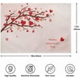 thumbnail image 3 of Valentine‘s Day Placemats Set of 4, Valentines Tree Heart Place Mats Valentines Table Mat Placemat Heat Resistant Non Slip Line for Wedding Party Mother''s Day Valentine‘s Day Decor 18" x 12", 3 of 7