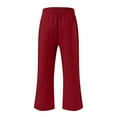 thumbnail image 4 of Women Pants Casual Womens Pants Red Work Pants Women Lounge Pants for Women High Waisted Trousers Women Fall Pants for Women 2025, 4 of 4