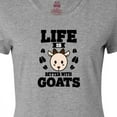thumbnail image 4 of Inktastic Life is Better with Goats Women's T-Shirt, 4 of 5