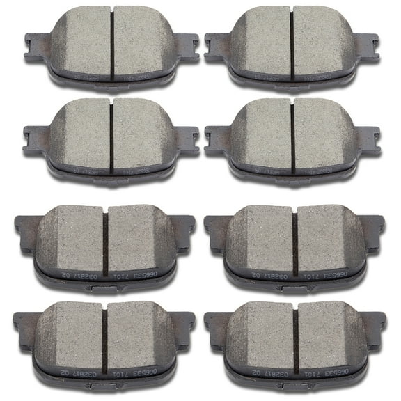 ECCPP 8PCS Ceramic Brake Pads Fits 2005-2010 for Scion tC 2.4L Front Rear Left and Right