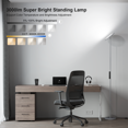 thumbnail image 6 of SUNMORY Floor Lamps for Living Room, 32W/3000LM Super Bright LED Floor Lamp with Remote Control, 69" Tall Standing Lamp with Stepless Dimmable, Modern Torchiere Corner Lamp for Bedroom, Office, 6 of 7