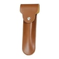 thumbnail image 4 of Estuche de Viaje para afeitadora, accesorios de afeitado, bolsa portátil para recortar barba, organizador de barba, bolsa de cuero PU para el día del Marrón brillante, 4 of 8