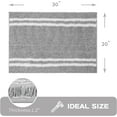 thumbnail image 2 of Non-slip Bathroom Rug 20" x 30" - Super Absorbent & Quick Dry Shaggy Microfiber Bath Mat, Machine Washable Plush Throw Rug for Bathtub, Shower and Sink, Light Grey, 2 of 6