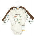 thumbnail image 2 of Hudson Baby Cotton Long-Sleeve Bodysuits, Dinosaur Adventures 3-Pack, 9-12 Months, 2 of 5