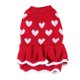 thumbnail image 1 of Corazón de perro Falda de Navidad Adorable Año Nuevo Mascota ropa de perro Suéter de perro Suministros para mascotas (Tamaño M), 1 of 7