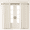 Natural-36"W x 40"L (Pack of 2), variant on Blackout Short Linen Curtafor Cafe 40 Inch Length 2 Panels Half Door Window Small Curtain Front Glkitchen Basement Loft Cream