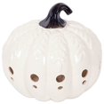 thumbnail image 2 of Design Imports CAMZ38030 Grande Citrouille Blanche avec Feuilles, 2 of 10