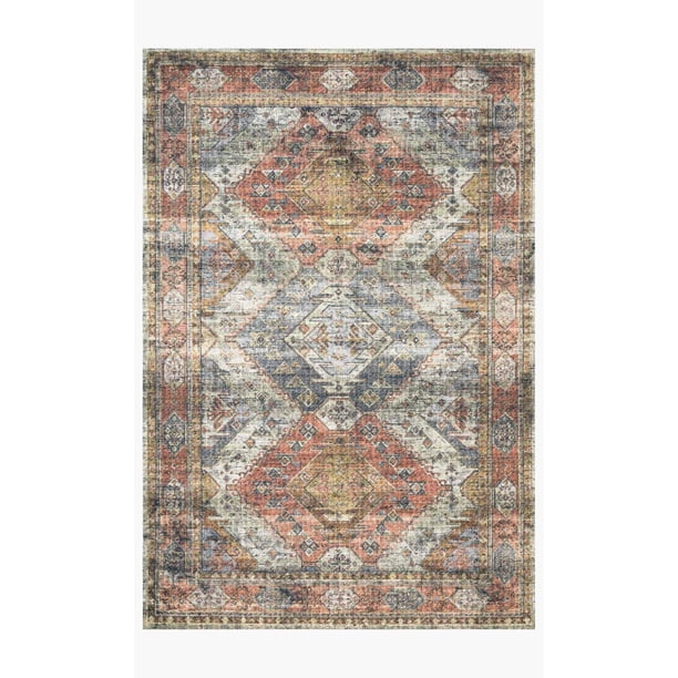 Loloi II Skye Oriental Apricot / Mist Area Rug