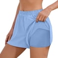 thumbnail image 2 of Dgankt Womens Athletic Shorts Women's 2-in-1 Quick Dry Running Shorts with Liner Elastic Waist Gym Workout Shorts S-3XL, 2 of 9