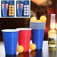 thumbnail image 2 of Boreal Craft Ensemble de Tasses à Pong Tasse à Pong Contient 12 Tasses et 12 Tasses de Tennis de Table 500 ml Tasses à Pong Réutilisables pour Fête Jeux de Boisson Camping Anniversaire Mariage, 2 of 3