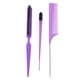 thumbnail image 1 of 1 juego de peines multiusos para el cabello, peines para peinar, cepillos de doble punta, peine de tres filas, 1 of 5