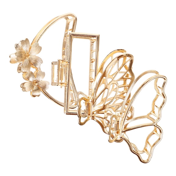Minkissy 4-Piece Strong Hold Hair Clips Set in Golden Alloy for Women, and Stylish Hair Accessories