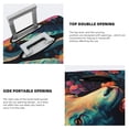 thumbnail image 3 of Fuzoiu Colorful Flower Goat Print Suitcase Cover,Washable Luggage Covers for Suitcase,Elastic Luggage Protector Cover,Scratch Resistant Travel Suitcase Covers-X-Large, 3 of 7