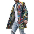 thumbnail image 1 of LUXUR Manteau Trench à Col à Revers pour Homme Caban de Bureau Vacances Rouge Jaune 3TG, 1 of 2