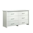 Mainstays Hillside 6Drawer Dresser, Soft White Finish