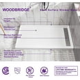 thumbnail image 3 of WOODBRIDGE Shower Base 6030-1000R 60" W x 30" W x 4" H, Right Drain, White, 3 of 6
