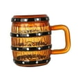 thumbnail image 2 of GUOOL High Borosilicate Glass Barrel Mug Large Capacity Heat Resistant Coffee Mugs Tea, 2 of 9