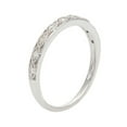 thumbnail image 3 of 10k White Gold Vintage Style Diamond Wedding Band (1/10 cttw, I-J Color, I2-I3 Clarity), 3 of 6