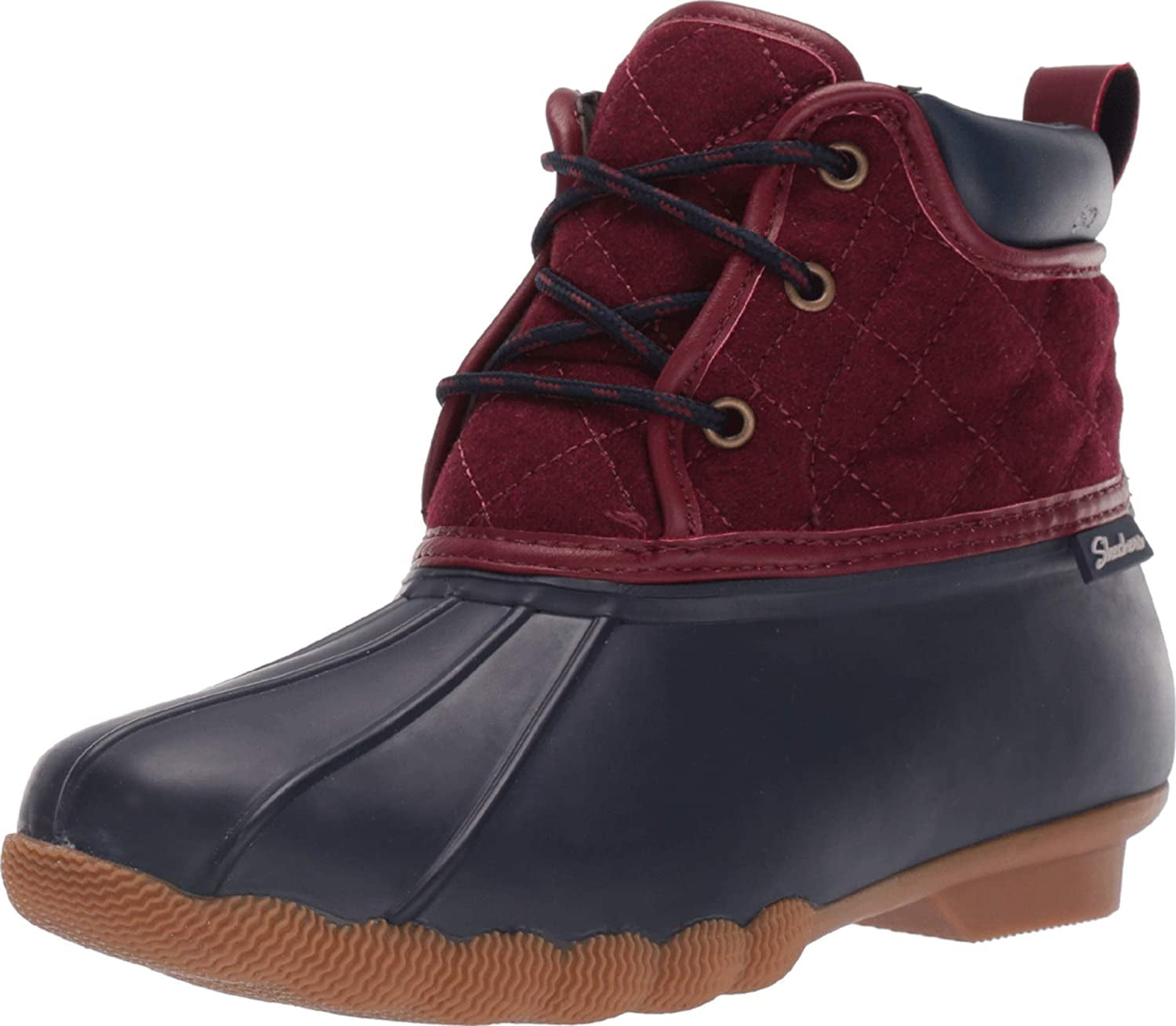 Skechers Women's Pond-Lil Puddles-Mid Quilted Lace Up Duck Boot with ...