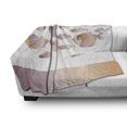 thumbnail image 3 of Fish Soft Flannel Fleece Throw Blanket, Modern Ocean Animal and Zigzag Border at the Bottom, Cozy Plush for Indoor and Outdoor Use, 70" x 90", Pale Pink Orange, by Ambesonne, 3 of 6