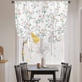 thumbnail image 3 of Watercolor Floral Tie Up Curtains for Windows, Balloon Window Shades, Spring Botanical Flowers Tree Branches Kitchen Window Treatments Roll Up Curtain for Basement/Nursery 52"x45", 3 of 8