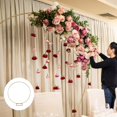thumbnail image 4 of Metal Circle Arch Frame, Stable Prevent Corrosion Easy Installation Round Backdrop Stand Reusable Enlarged Base  For Party Decoration For Lawn, 4 of 8
