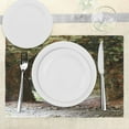 thumbnail image 3 of Ambesonne Antique Place Mats Set of 4, Medieval Tunnel, Standard Size, Grey Red, 3 of 6
