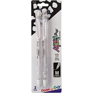Pentel Sparkle Pop Gel Pen, Medium Point, Silver Ink (K91-DZ