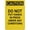 Warning Sign 3, variant on Caution Do Not Play On Or Around Sign, 8"x12" Aluminum UV Ink Printed Outdoor Sign, Durable Safety Signage for House and Business, Clear Warning Decor