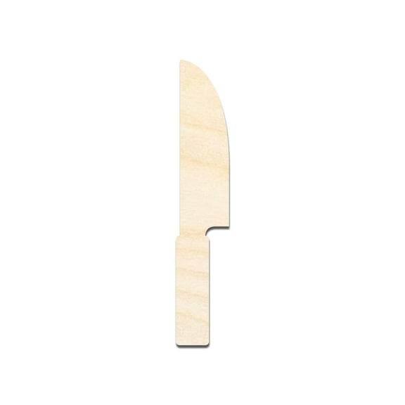 Unfinished Wood Knife Shape 5" / 1/8"