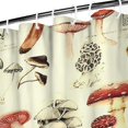 thumbnail image 3 of Brown Mushroom Sketch Beige Pattern Shower Curtain 36"x72" ,Bathroom Decorative Shower Curtains Set with 12 Hooks,Modern Waterproof Washable Shower Curtain, 3 of 6