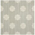 thumbnail image 1 of Safavieh Soho Collection SOH724C Handmade Grey and Ivory Wool Square Area Rug, 8 feet Square (8' Square), 1 of 2