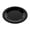Black, variant on G.E.T. 9" Heavy-Duty Wide Rim Melamine Dessert Plate (Set of 4)