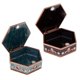 thumbnail image 3 of Elegante caja de almacenamiento de joyería de estrella de hexagrama de princesa para collar Púrpura Hugo Almacenaje de joyas de época, 3 of 10