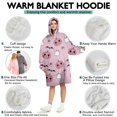 thumbnail image 5 of Wearable Oversized Blanket,Cute Halloween Pattern Wearable Blanket Hoodie for Adults,Cozy Hooded Blankets with Super Pockets,Super Warm Fuzzy Pullover for Women & Men, 5 of 6