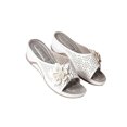 thumbnail image 1 of SIMANLAN Summer Shoes for Women Wedge Sandals Wide Width Platform Slippers Flower Casual Beach Graden Shoes, 1 of 3