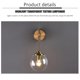 thumbnail image 3 of Lámpara De Pared Compacta Led Luz De Pared Simple Moderna Con Brazo Dorado Largo Para Dormitorio Sala De Estar Café Noticed HA027218-01, 3 of 6